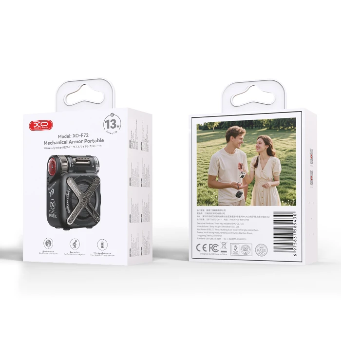 XO Φορητό Ηχείο F72 Mecha Black Color