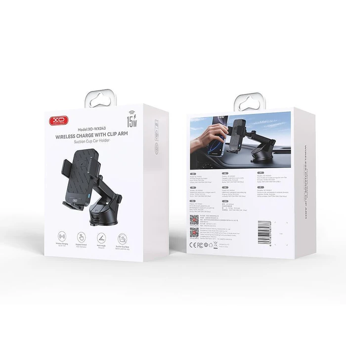 XO Car Phone Mount with Wireless Charging 15W WX043
