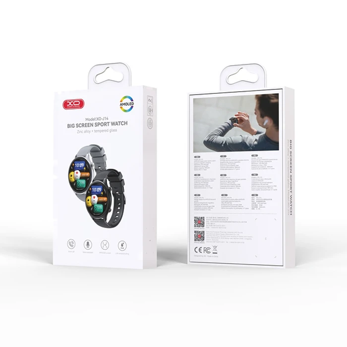 XO Smartwatch J14 AMOLED 1.75 Inch Black