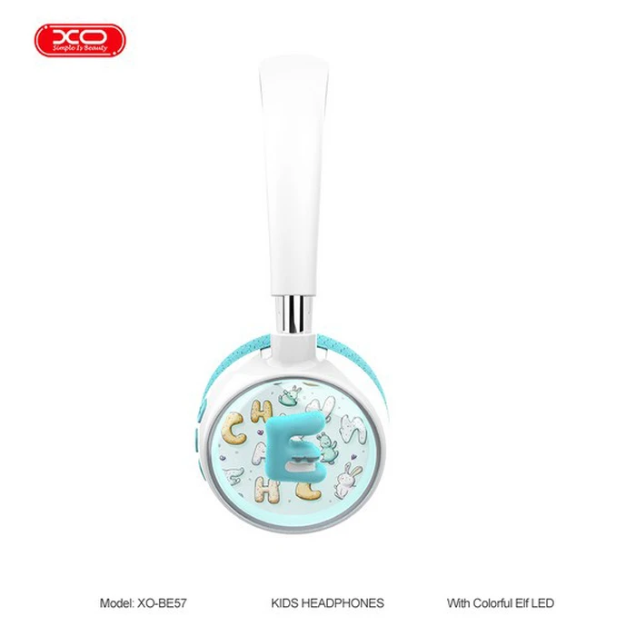 XO BE57 Wireless Kids Headphones Elf Blue