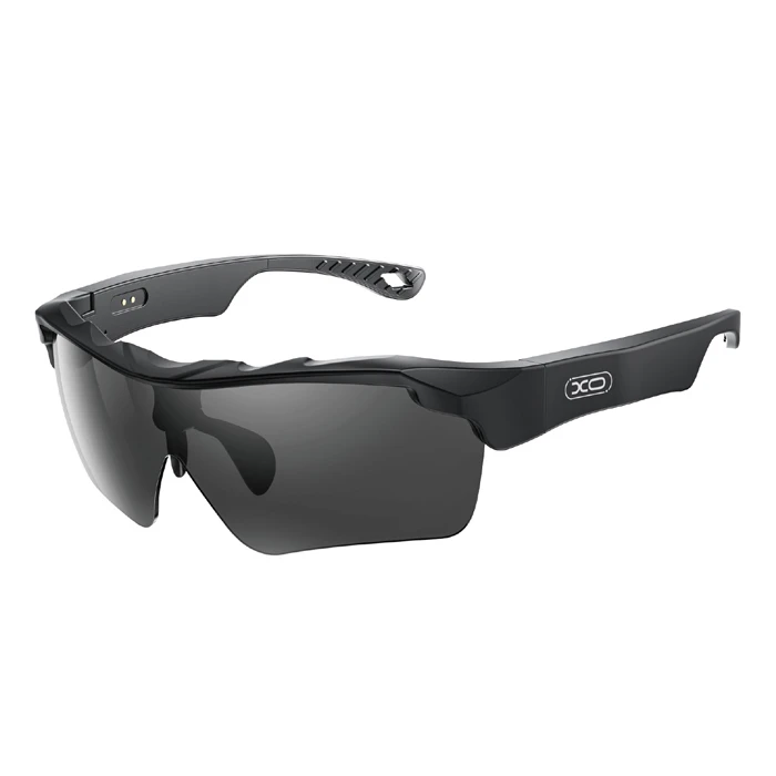 XO Bluetooth Sunglasses with Speaker and Black Lens E16 Black Color