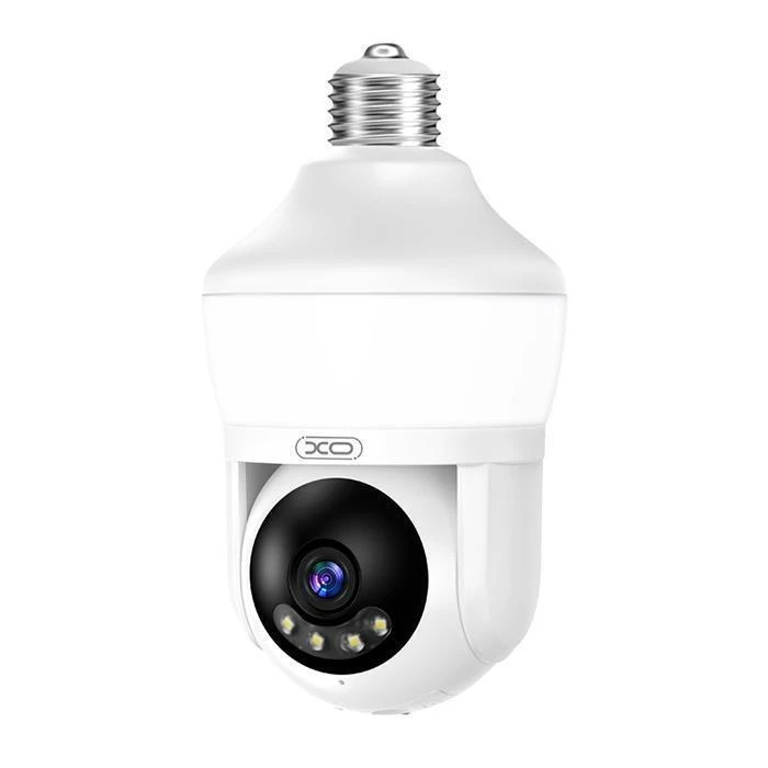 XO Security Camera CR14 Wi-Fi 5MP Indoor E27 with LED Light and Pan Tilt White