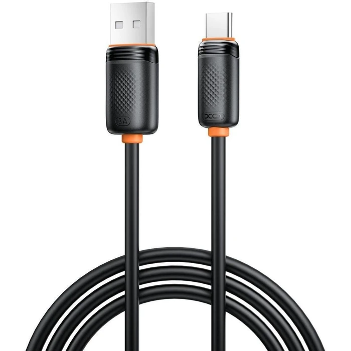 XO Καλώδιο High-Speed USB A αρσ. - USB Type-C αρσ. 15W 1.00m Black NB302