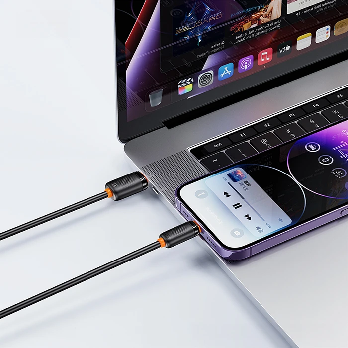 XO Καλώδιο High-Speed USB A αρσ. - USB Type-C αρσ. 15W 1.00m Black NB302