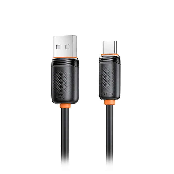 XO Καλώδιο High-Speed USB A αρσ. - USB Type-C αρσ. 15W 1.00m Black NB302