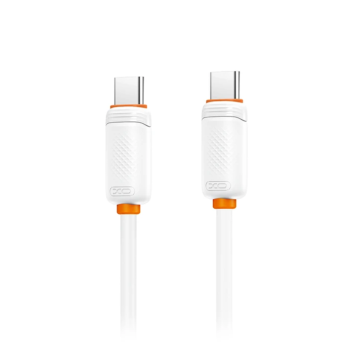 USB Cables XO USB High-Speed Type-C Male to USB Type-C Male 60W 1m White