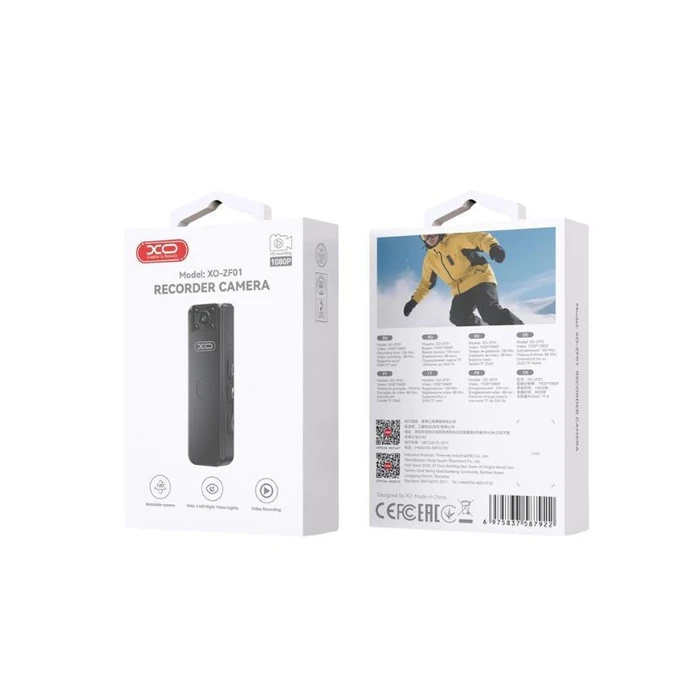 XO Κάμερα Καταγραφής με Κλιπ ZF01 1080P 32GB