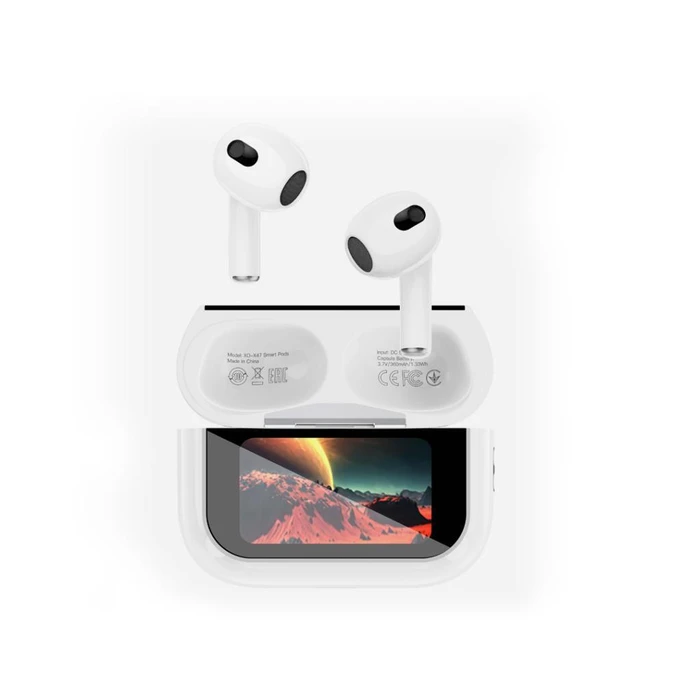 XO Headphones XO X47 Smart TWS 4th Generation with Display White