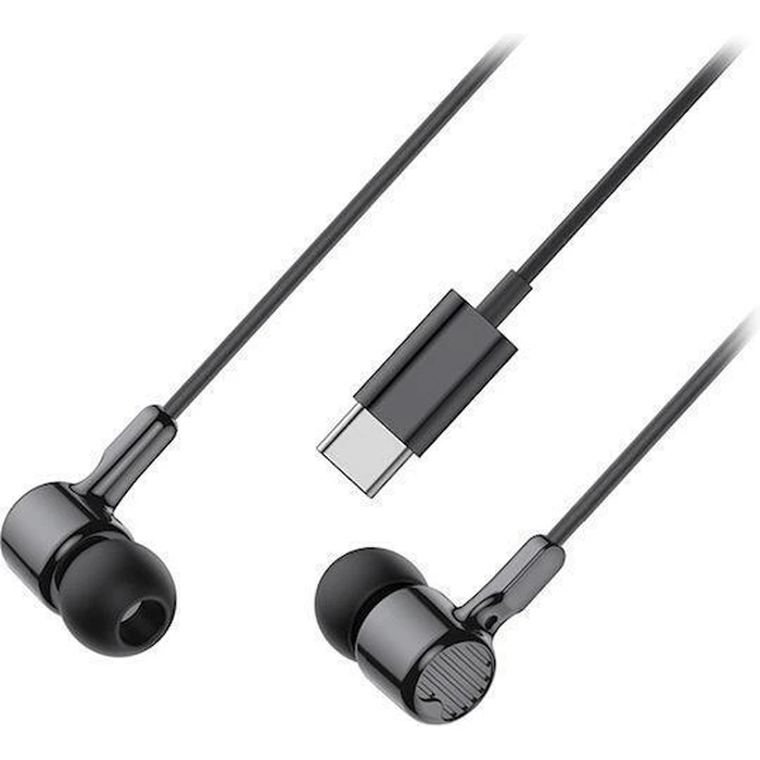 Headphones XO EP84 BLACK COLOR USB-C In-Ear with Microphone Black