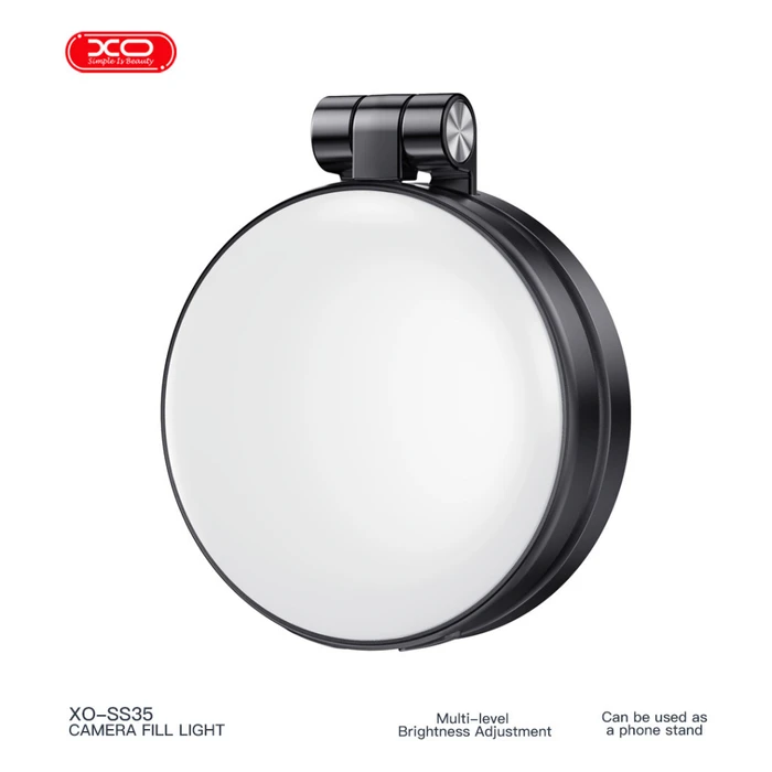 XO SS35 BLACK Multifunctional Photography Light with Built in Mirror