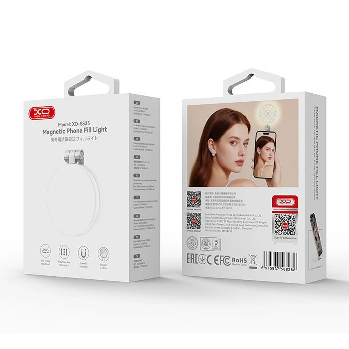 XO Photography Light with Built in Mirror SS35 White