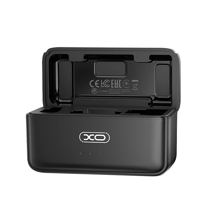 XO MC15 Σετ ασύρματα μικρόφωνα με κλιπ τοποθέτησης και θήκη φόρτισης