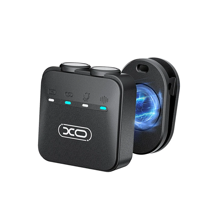 XO MC15 Σετ ασύρματα μικρόφωνα με κλιπ τοποθέτησης και θήκη φόρτισης