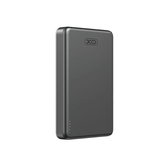 XO Powerbank Ταχείας Φόρτισης Μεταλλικό με Μαγνήτη 10000mAh Γκρι PR296