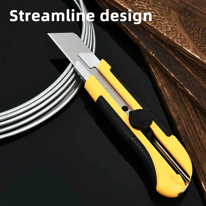 Default DELI Utility Knife 25mm SK5 Yellow