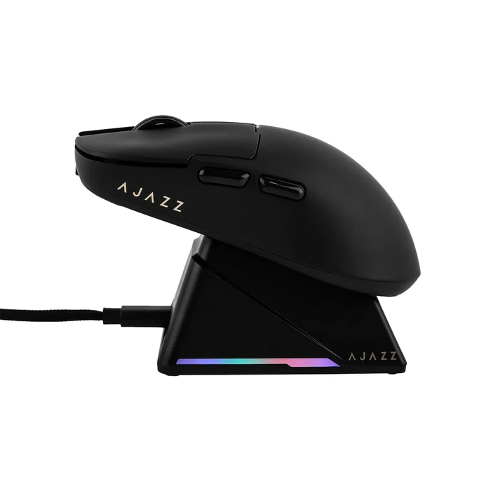 Ασύρματο ποντίκι AJAZZ AJ159 APEX-3 Model-3950-8K με dock φόρτισης, Μαύρο