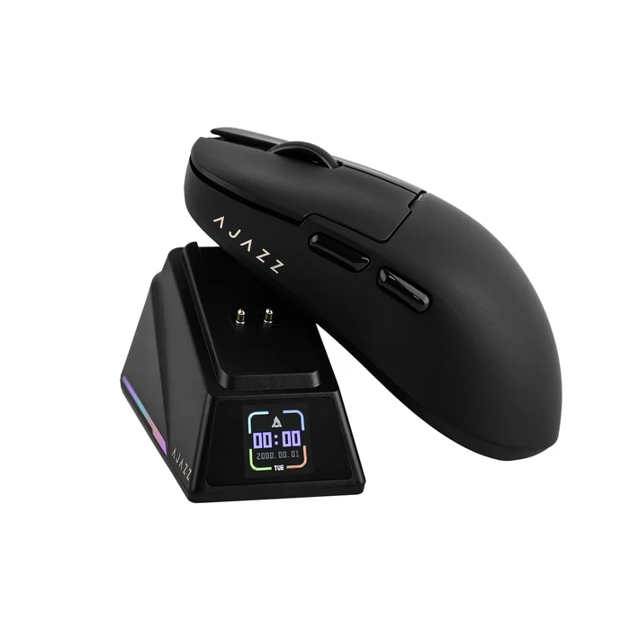 Ασύρματο ποντίκι AJAZZ AJ159 APEX-3 Model-3950-8K με dock φόρτισης, Μαύρο