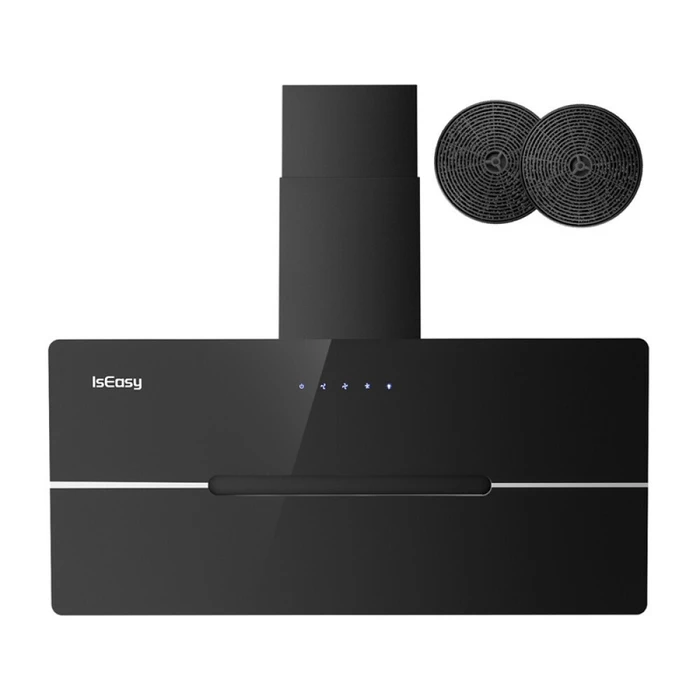 IsEasy Απορροφητήρας Καμινάδα 89.5cm Μαύρος Wi‑Fi TV5290D4-CC-I2