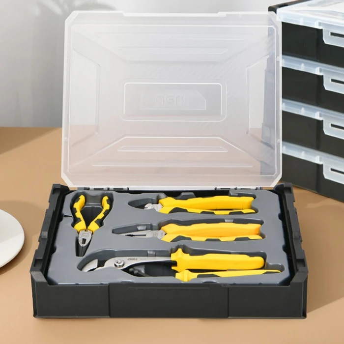 Hand Tools DELI Screwdriver Set 4 Pieces Black