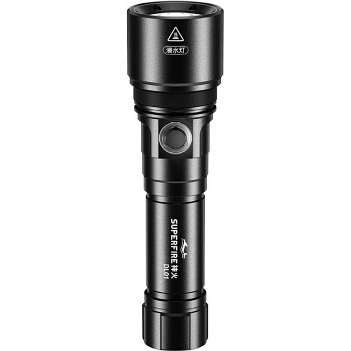 Superfire Rechargeable LED Flashlight IPX8 DL01