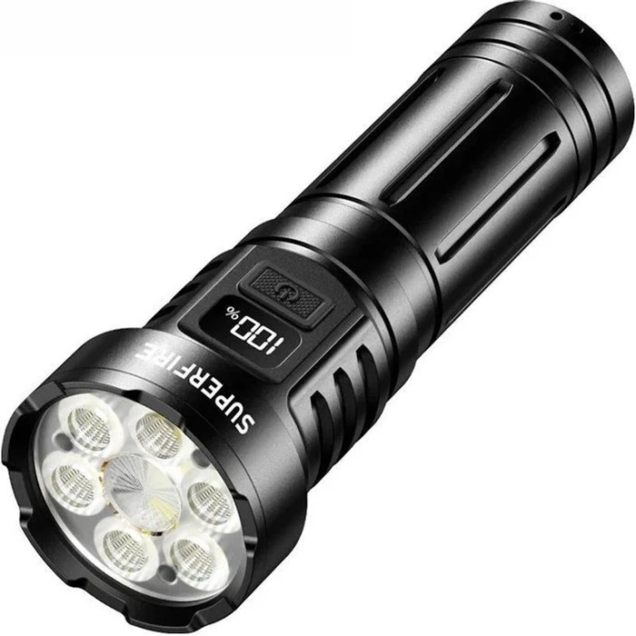 Superfire Επαναφορτιζόμενος Φακός LED IP44 L24