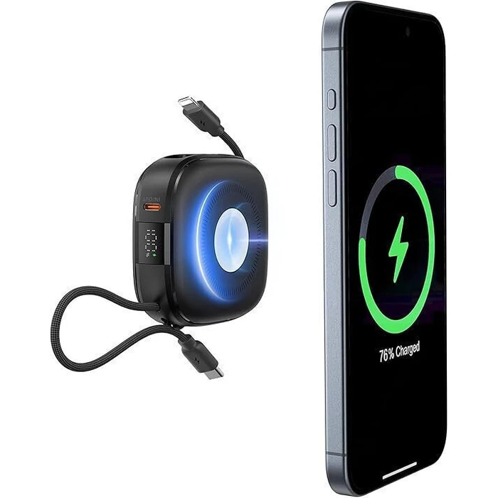 CHARMAST W1205 MagSafe Power Bank 10000mAh 20W Black