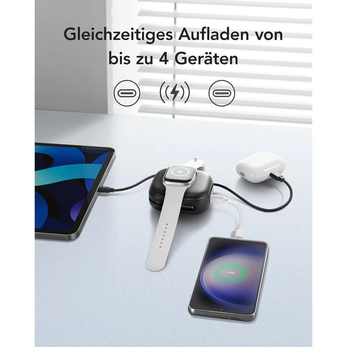 CHARMAST W1205 MagSafe Power Bank 10000mAh 20W Black