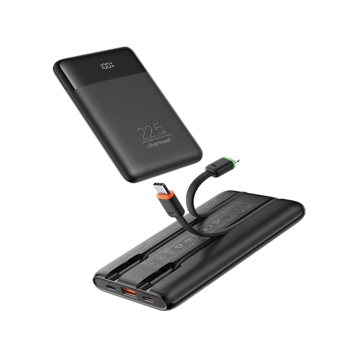 CHARMAST Powerbank W1202 10000mAh 22.5W Black