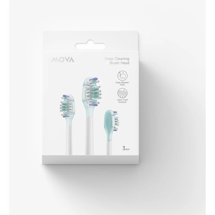 Mova Replacement Toothbrush Heads for DC-3 - 3 pcs