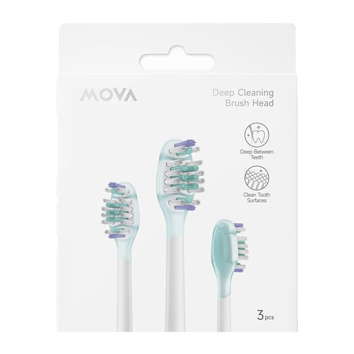 Mova Replacement Toothbrush Heads for DC-3 - 3 pcs