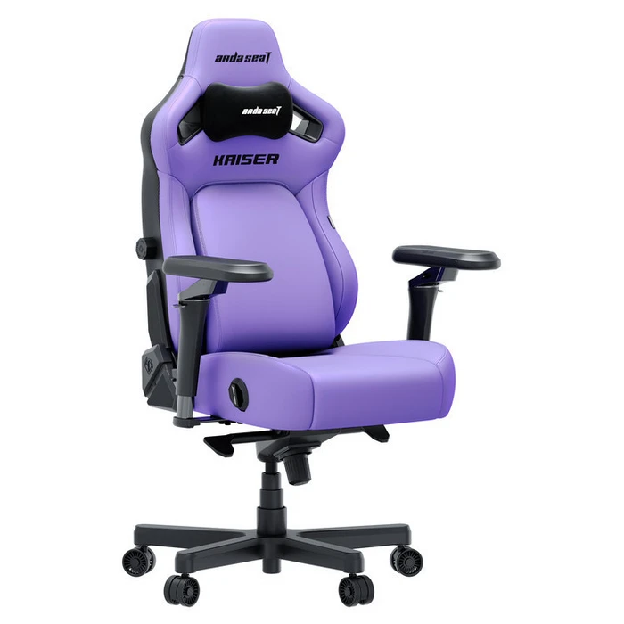 Anda Seat Kaiser 4 V2 XL Gaming Chair PVC Leather Adjustable 6D Armrests - Purple
