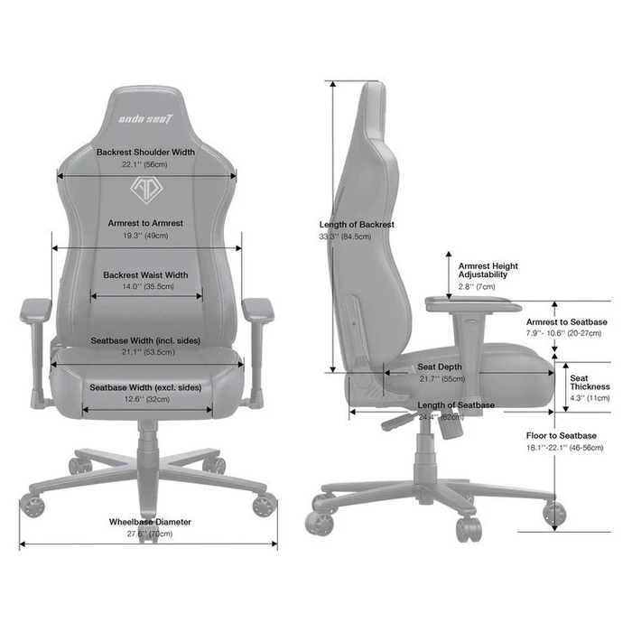 ANDA SEAT Novis Ultra XL Gaming Chair - Black