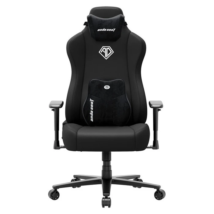 Anda Seat Novis Ultra XL Υφασμάτινη Καρέκλα Gaming με Ρυθμιζόμενα Μπράτσα Μαύρη