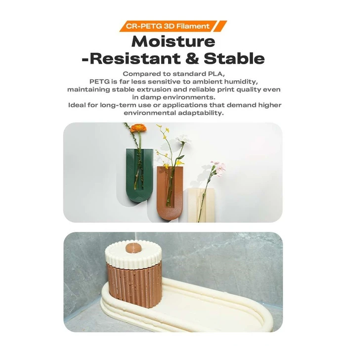 Creality CR PETG Value Pack 2kg 2x Black 3D Printer Filament