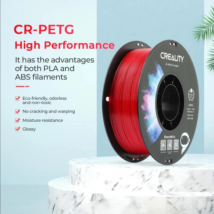 Creality CR PETG Value Pack 2kg 2x Black 3D Printer Filament