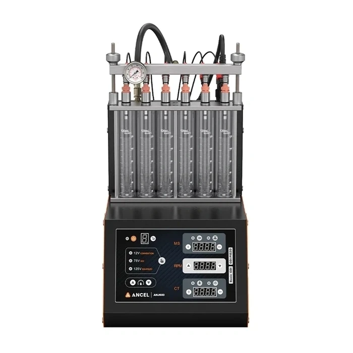 ANCEL ANJ600 Επαγγελματικός Καθαριστής και Δοκιμαστής Μπεκ Ψεκασμού 6-Μπεκ