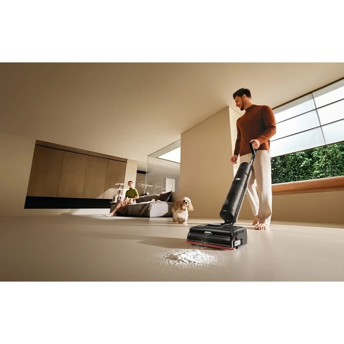 Dreame H15 Pro FoamWash Vacuum Cleaner / Electric Mop - Dry & Wet, Bagless, Battery, 23000 Pa, Black/Red