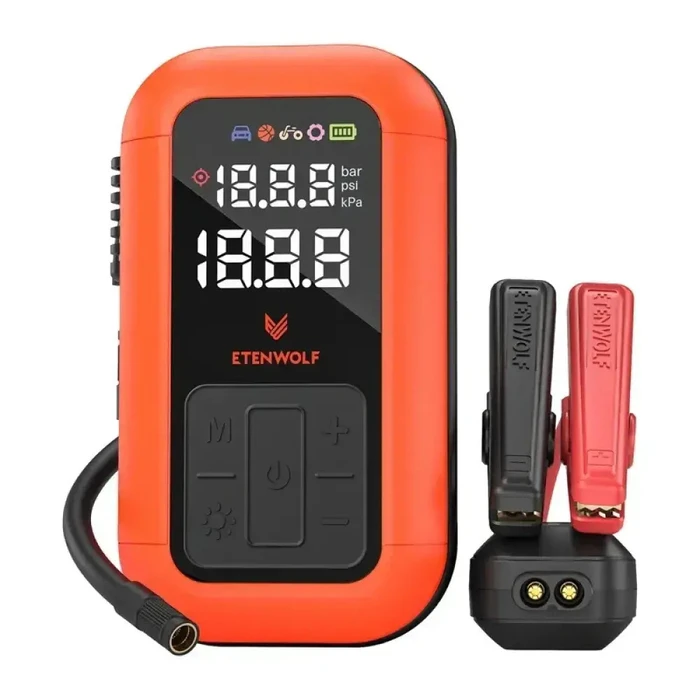 Etenwolf X6 Pro Max Car Air Compressor 160 PSI Rechargeable 12V 12000mAh