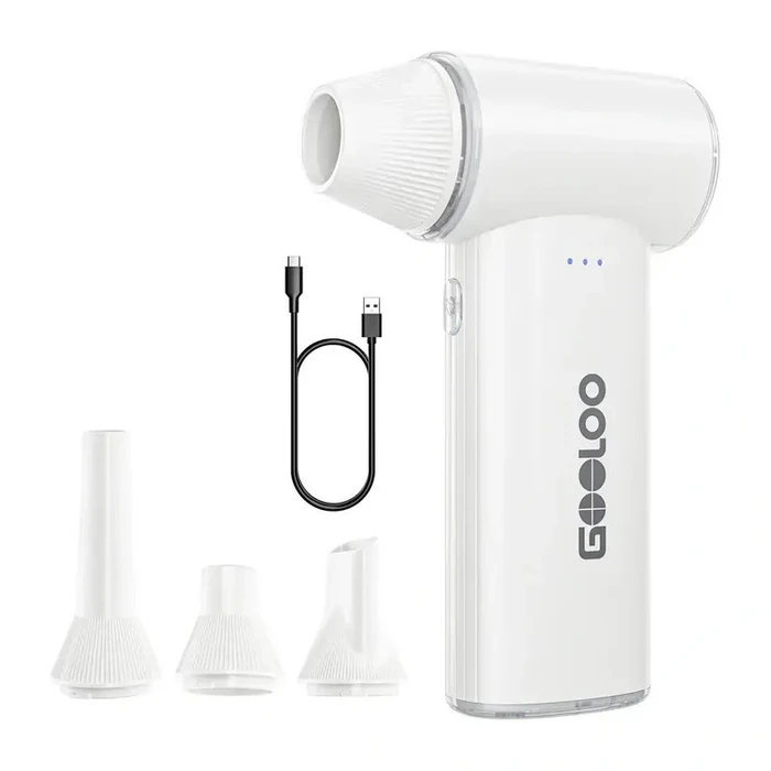 Gooloo F3 Rechargeable 12V Car Blower / Inflator - White