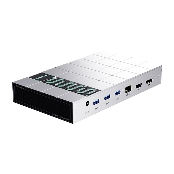 Peladn G2E Thunderbolt 5 Docking Station με HDMI/DisplayPort 4K PD Ethernet & σύνδεση 2 Οθονών - Ασημί