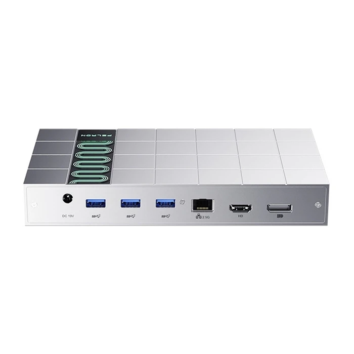 Peladn G2E Thunderbolt 5 Docking Station με HDMI/DisplayPort 4K PD Ethernet & σύνδεση 2 Οθονών - Ασημί
