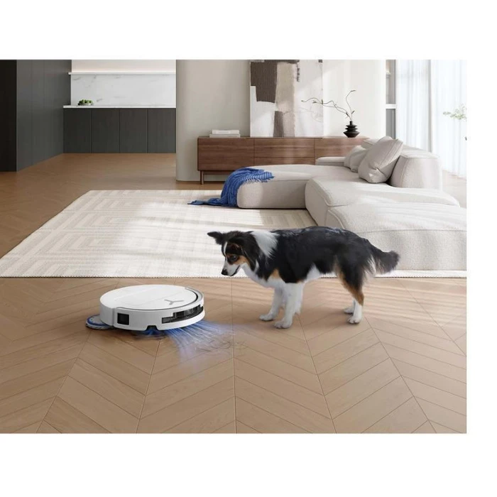 Ecovacs DEEBOT T50 OMNI Gen3 Robot Vacuum & Mop with Laser Mapping, 25000Pa Suction - White