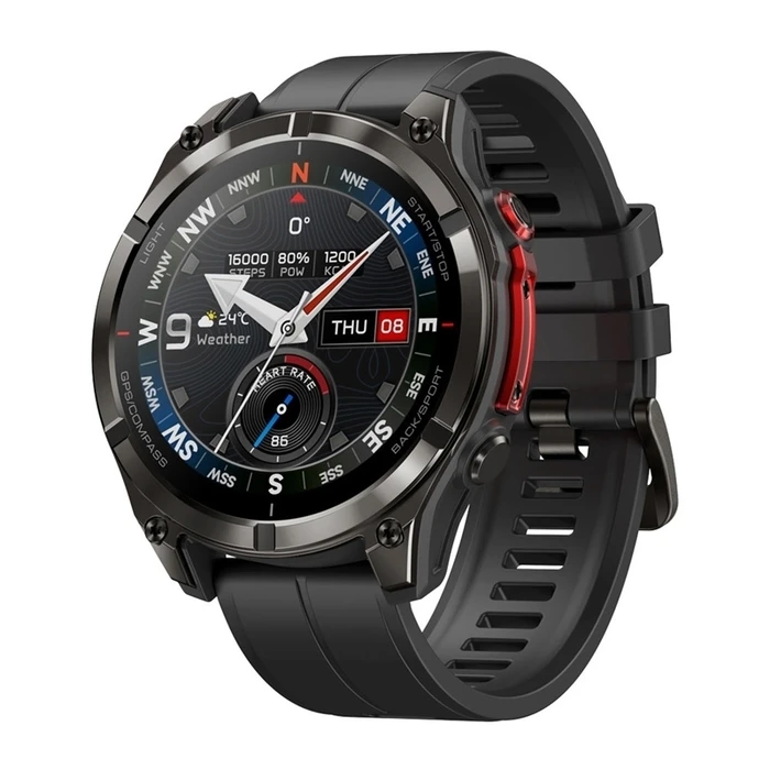 Zeblaze Stratos 4 Pro 49mm Αδιάβροχο Smartwatch Ανοξείδωτο 316L Μαύρο