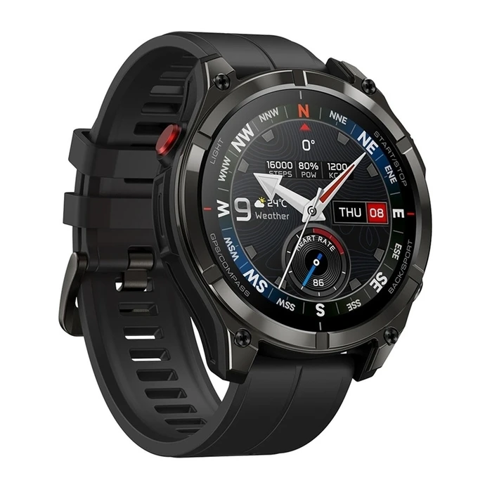Zeblaze Stratos 4 Pro 49mm Αδιάβροχο Smartwatch Ανοξείδωτο 316L Μαύρο