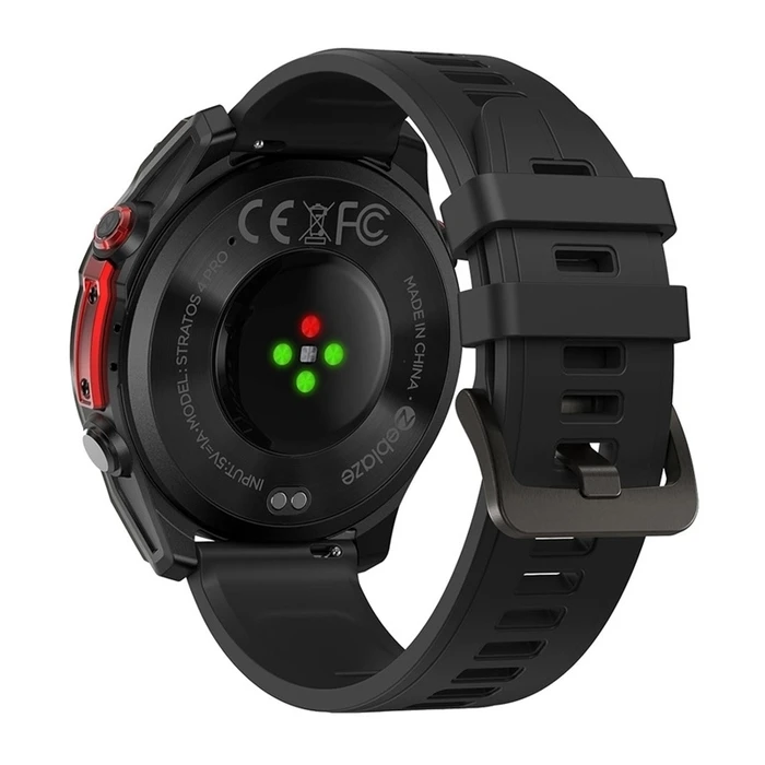 Zeblaze Stratos 4 Pro 49mm Αδιάβροχο Smartwatch Ανοξείδωτο 316L Μαύρο