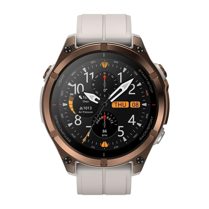 Zeblaze Stratos 4 Pro 49mm Stainless Steel Bronze - Smartwatch Αδιάβροχο