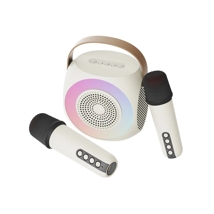 ATC-10 Wireless Karaoke Speaker Beige (2 Microphones)