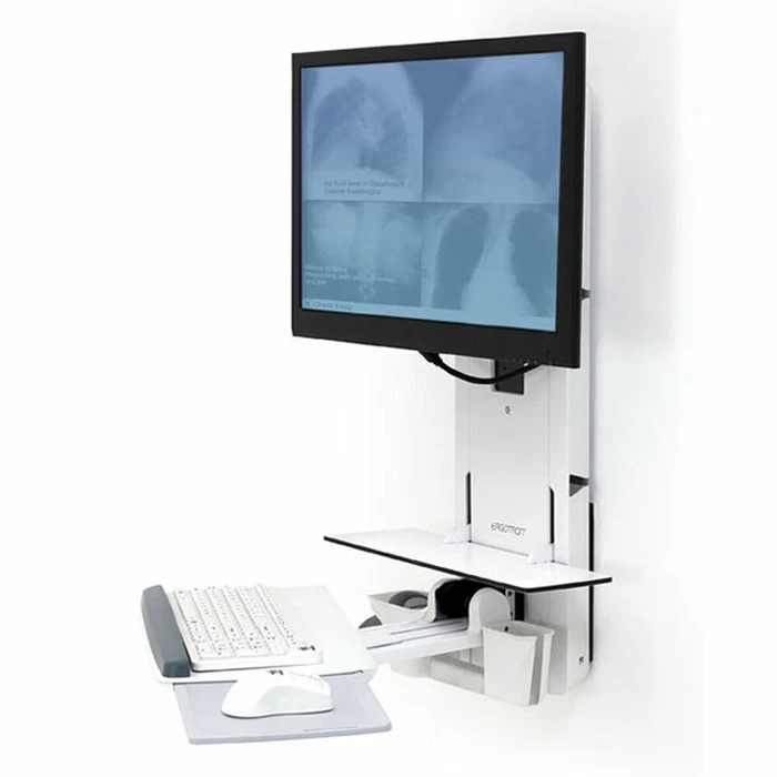 Ergotron StyleView Sit‑Stand Vertical Lift (White) - Monitor Vertical Lift