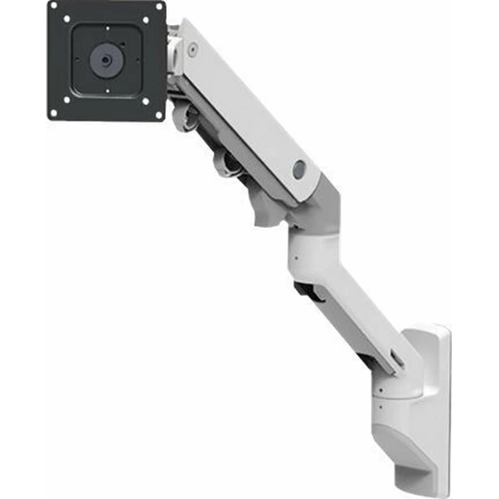 Ergotron HX Wall Monitor Mount (white) up to 42" (106.7 cm), supports 9.1–19.1 kg, raises 29.2 cm — VESA 75x75 / 100x100 / 200x100 / 200x200