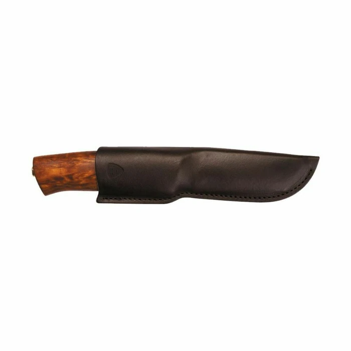 Helle Alden 76 Knife, Brown with Leather Sheath